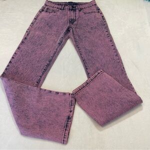 DG2 BY DIANE GILMAN SIZE 6 Women's Pink Acid Wash Jeans
